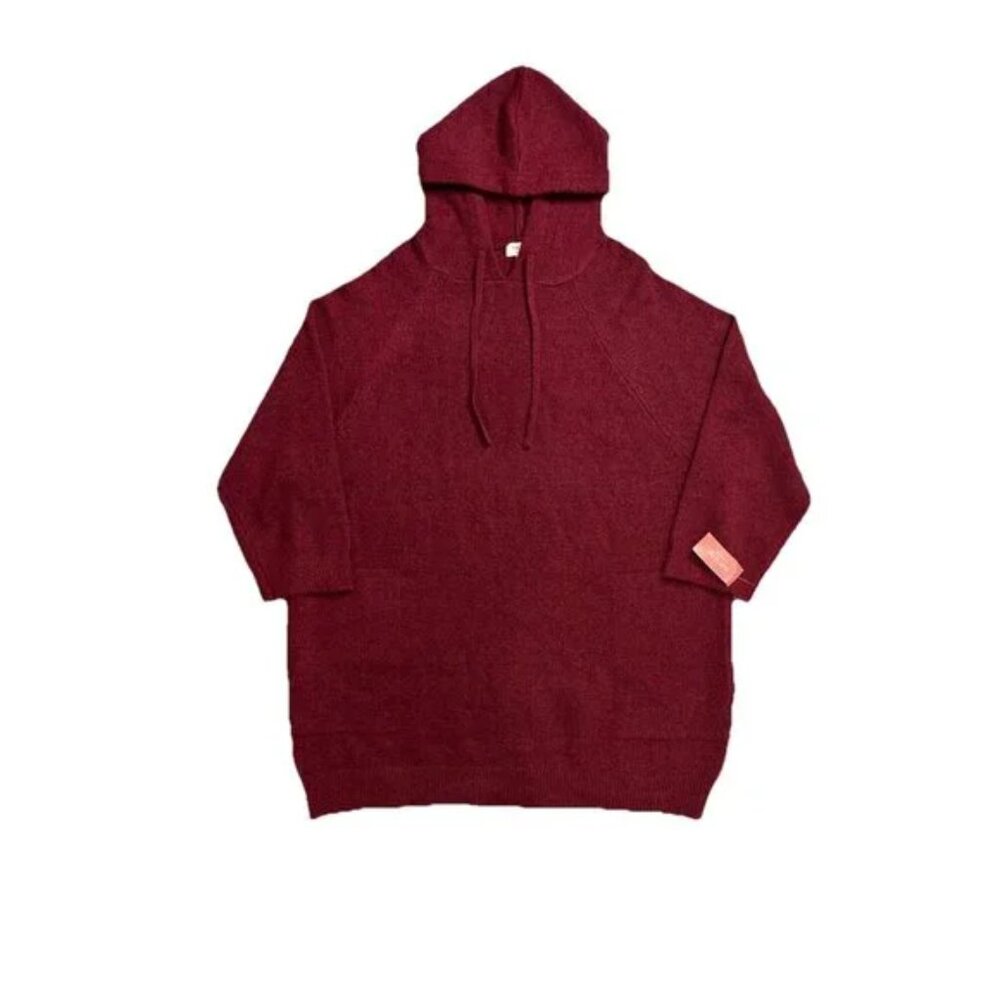 State of Day Women's Indulge & Rest Loungewear Tunic Hoodie Wine NEW - Picture 2 of 2